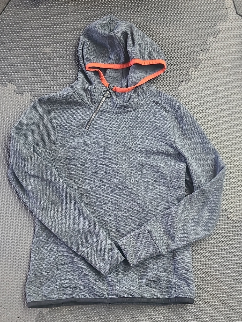 Ski-doo Gray Hoodie with Orange Trim